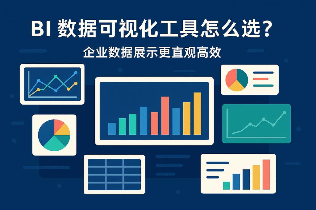 BI数据可视化工具怎么选？企业数据展示更直观高效"